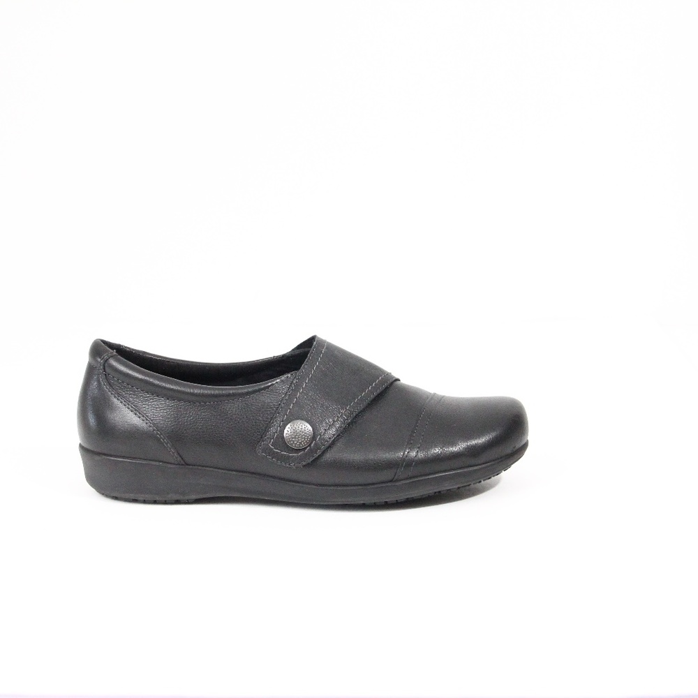 Women Leather Black Loafers sz 9.5 Abeo Ivonne Shoes Casual Comfort work